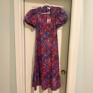 HUNTER BELL Harrison Maxi Dress in Crimson Canyon